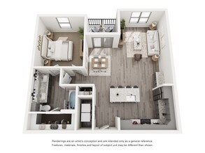 1B 1B 1303 floor plan
